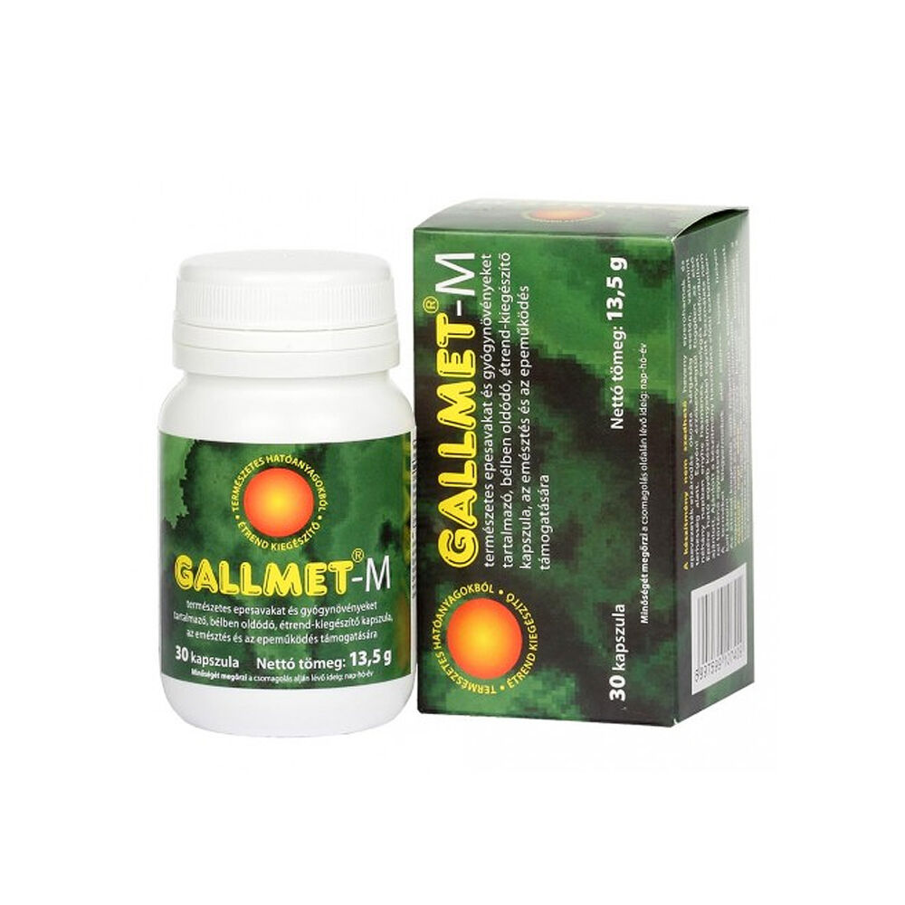 GALLMET-M * 30 db epesav és gyógynövény kapszula