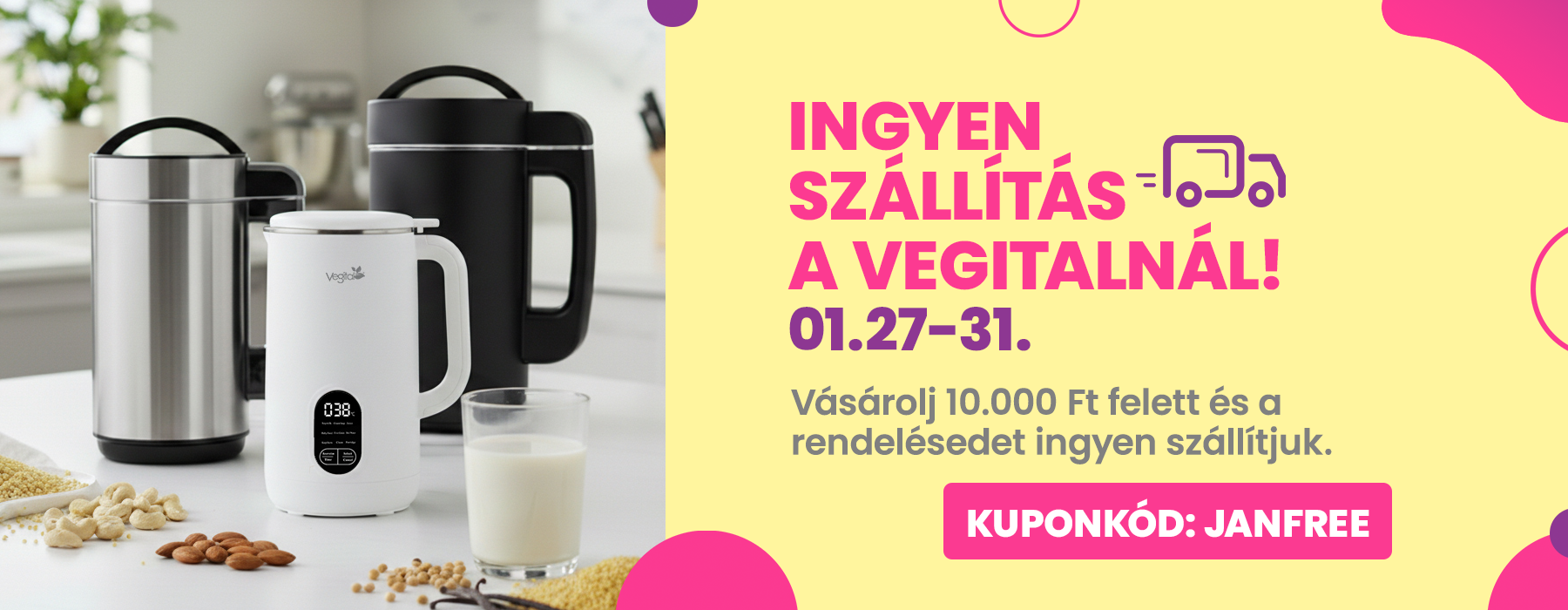 Ingyen szállítás január