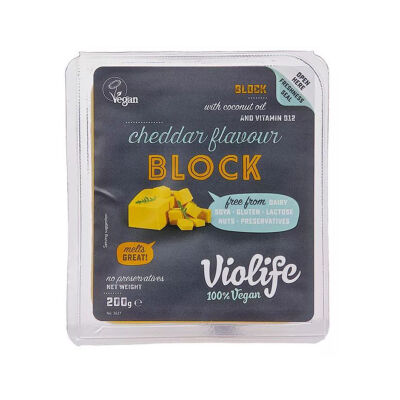 Violife cheddar sajtpótló tömb 200 g