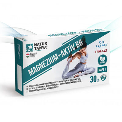 Vegán magnézium + Aktív B6, 30 db