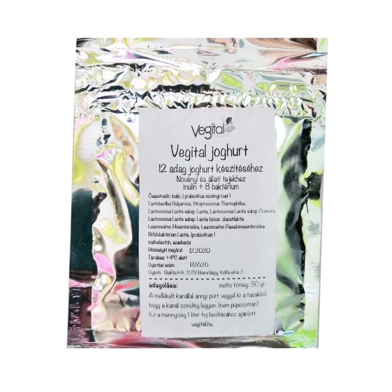 Vegital joghurt baktérium kultúra (12 adagos)