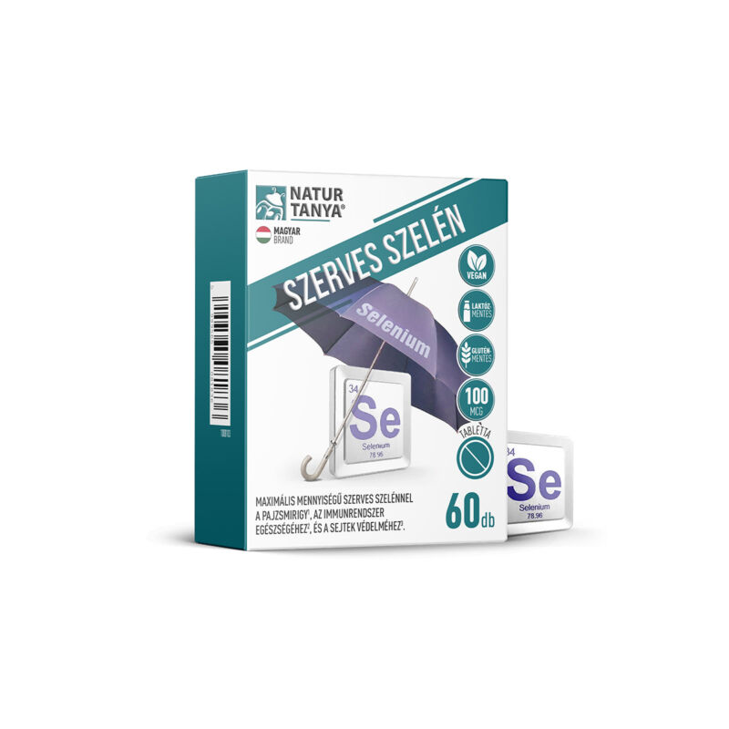 Natur Tanya Szerves szelén 100mcg/tabletta 60x