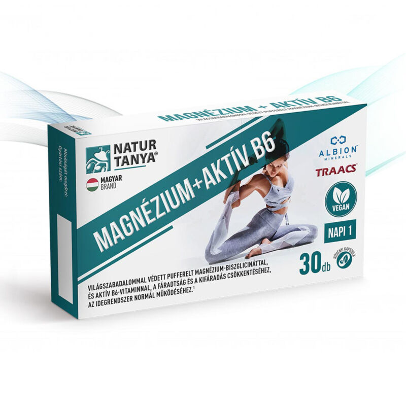 Vegán magnézium + Aktív B6, 30 db